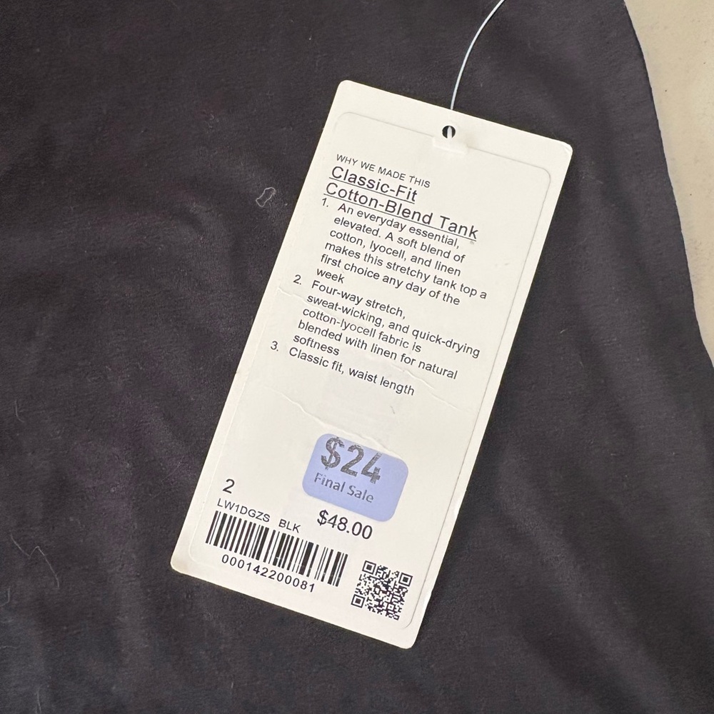 lululemon NEVER WORN athletica Black Tank Top - Picture 3 of 3